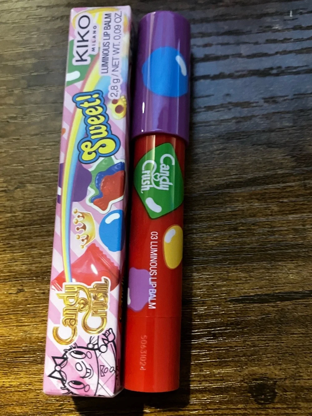 Kiko Milano x Candy Crush™ Luminous Lip  Balm 03 Rose SunDrop NWT